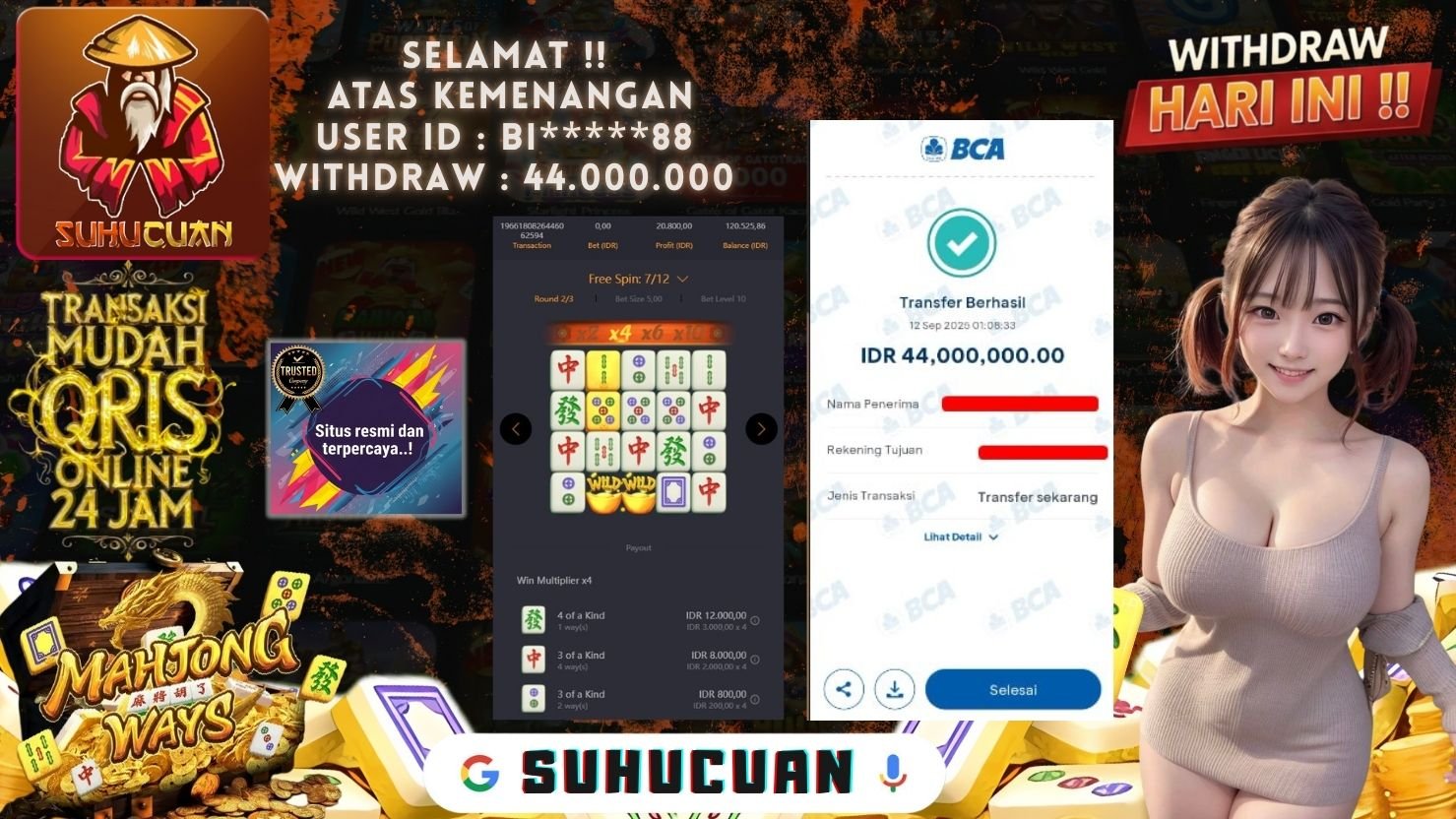 SUHUCUAN JACKPOT SLOT MAHJONG WAYS